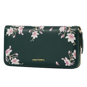 1090 Wallet RFID Blocking Leather Multi Credit Card Large Capacity Wristlet